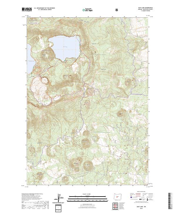 USGS Topographic Map – East Lake