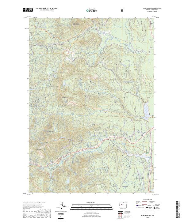 USGS Topographic Map – Echo Mountain