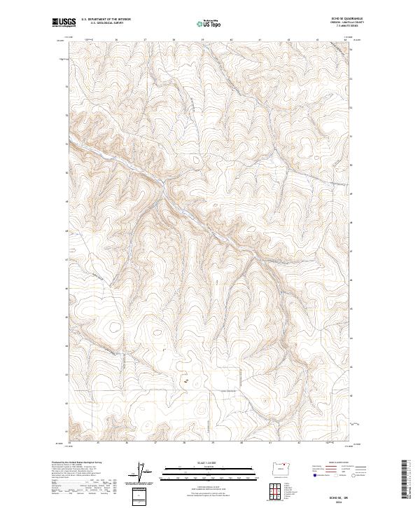 2024 Map of Echo SE, 2024 Print