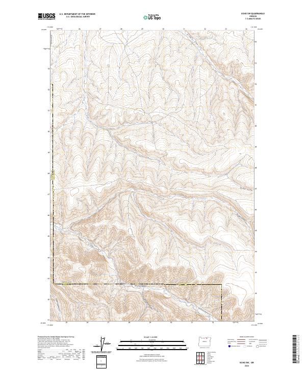 USGS Topographic Map – Echo SW