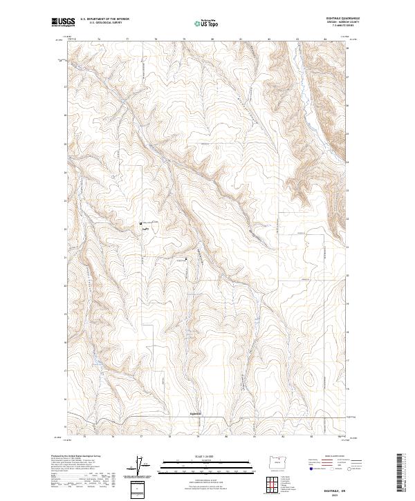USGS Topographic Map – Eightmile