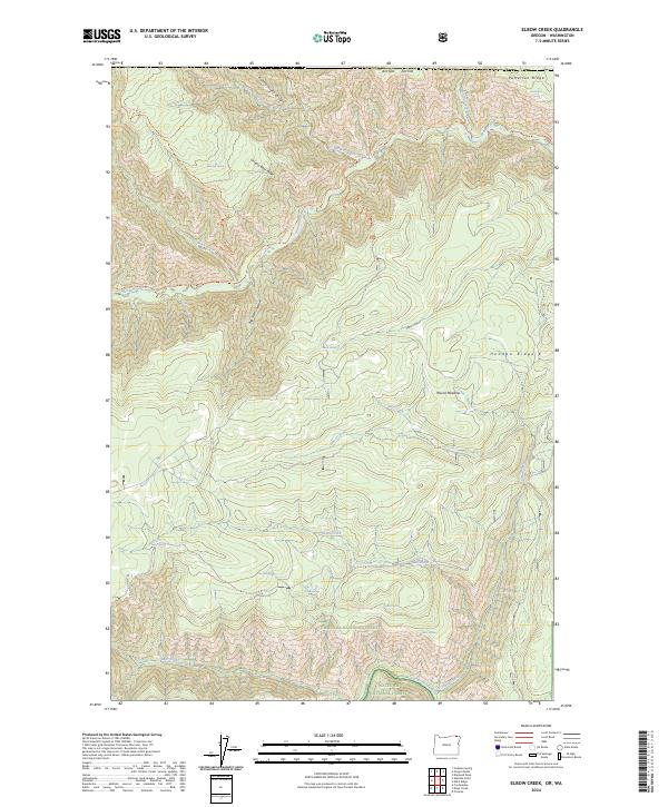 USGS Topographic Map – Elbow Creek