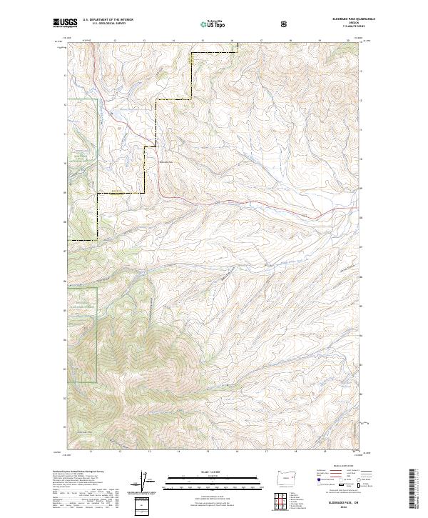 USGS Topographic Map – Eldorado Pass