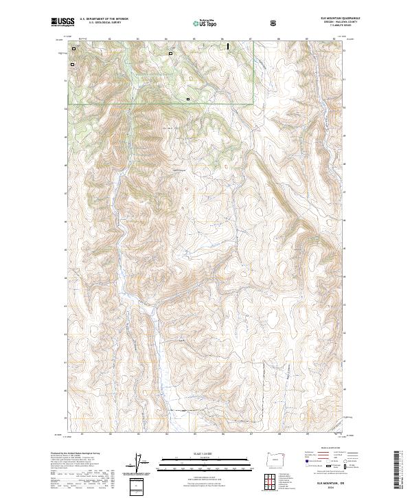 USGS Topographic Map – Elk Mountain