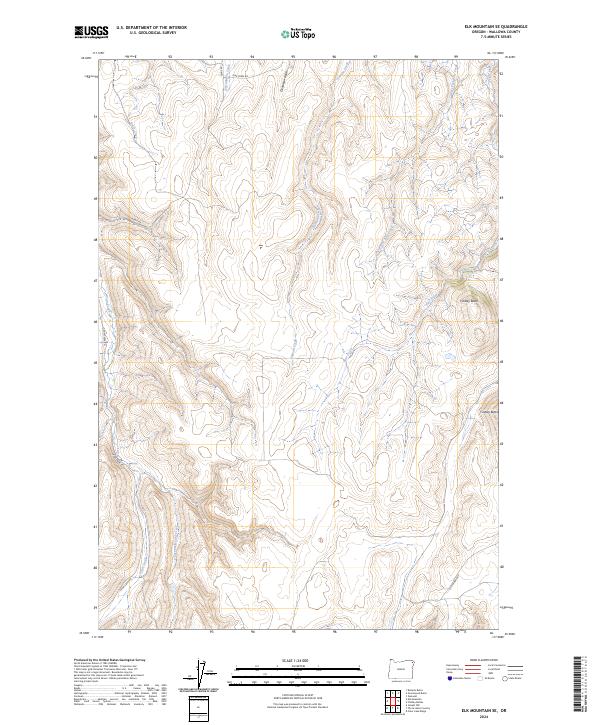USGS Topographic Map – Elk Mountain SE
