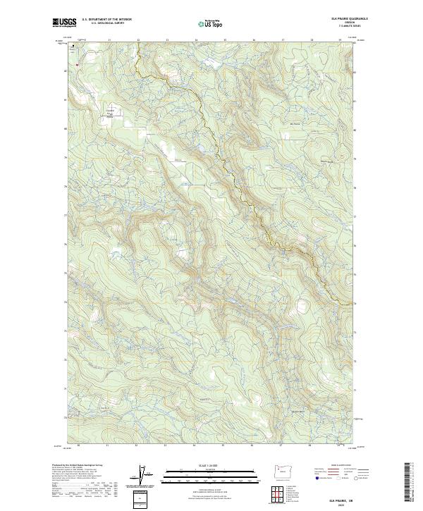 USGS Topographic Map – Elk Prairie