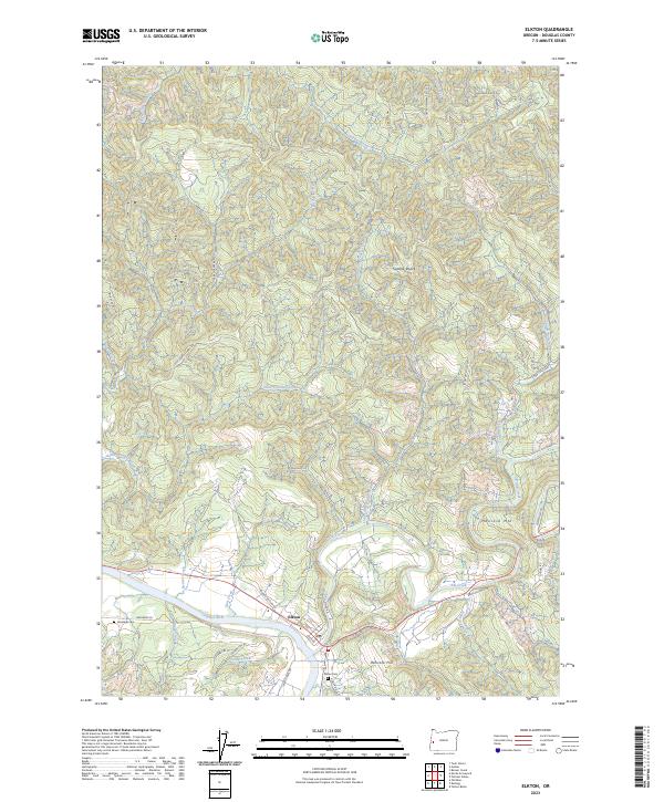 USGS Topographic Map – Elkton