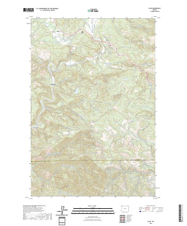 USGS Topographic Map – Elsie
