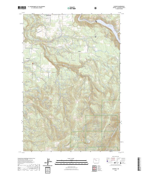 USGS Topographic Map – Elwood
