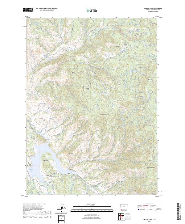 USGS Topographic Map – Emigrant Lake