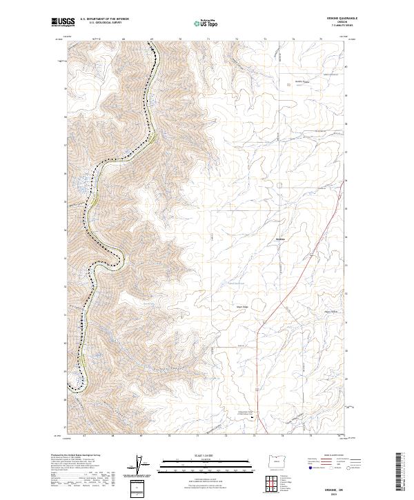 USGS Topographic Map – Erskine