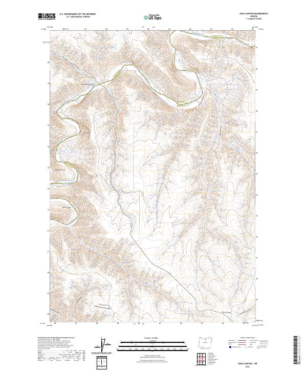 USGS Topographic Map – Esau Canyon