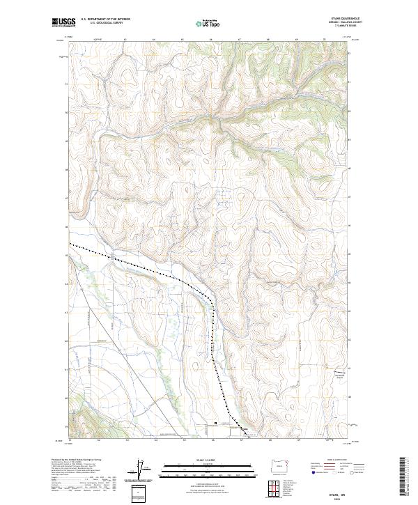 USGS Topographic Map – Evans