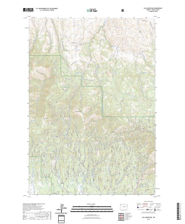USGS Topographic Map – Fall Mountain