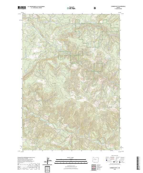 USGS Topographic Map – Farmers Butte
