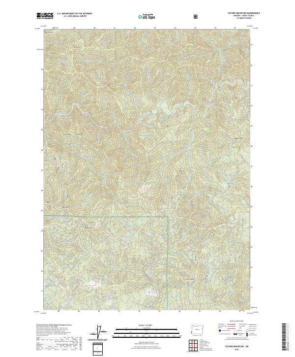 USGS Topographic Map – Father Mountain