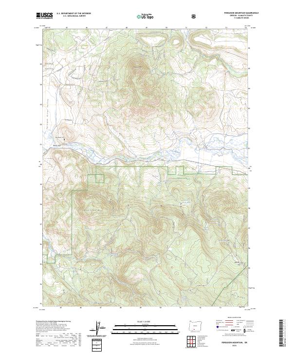 USGS Topographic Map – Ferguson Mountain