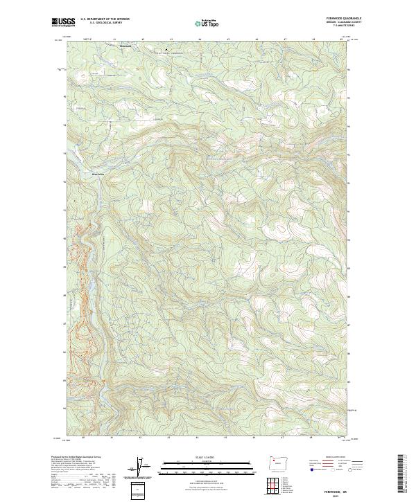 USGS Topographic Map – Fernwood