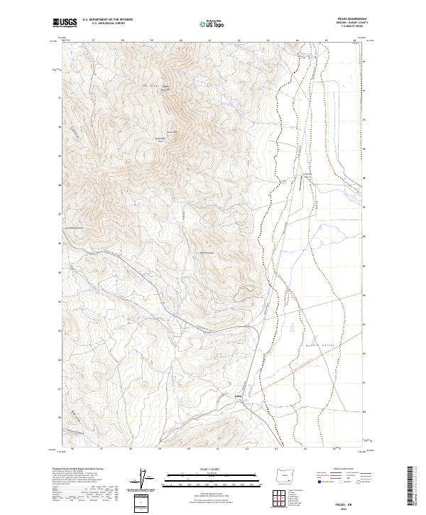 USGS Topographic Map – Fields