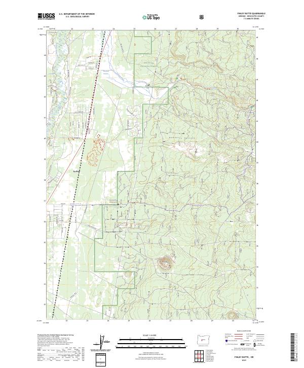 USGS Topographic Map – Finley Butte