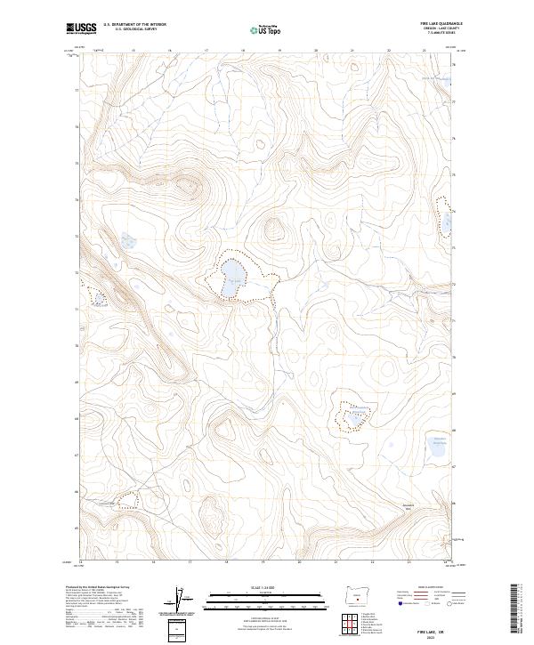 USGS Topographic Map – Fire Lake