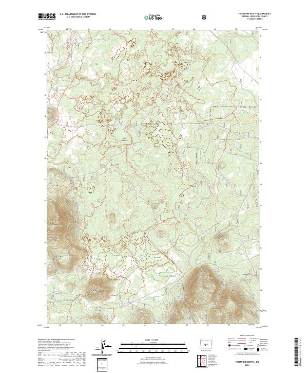 USGS Topographic Map – Firestone Butte
