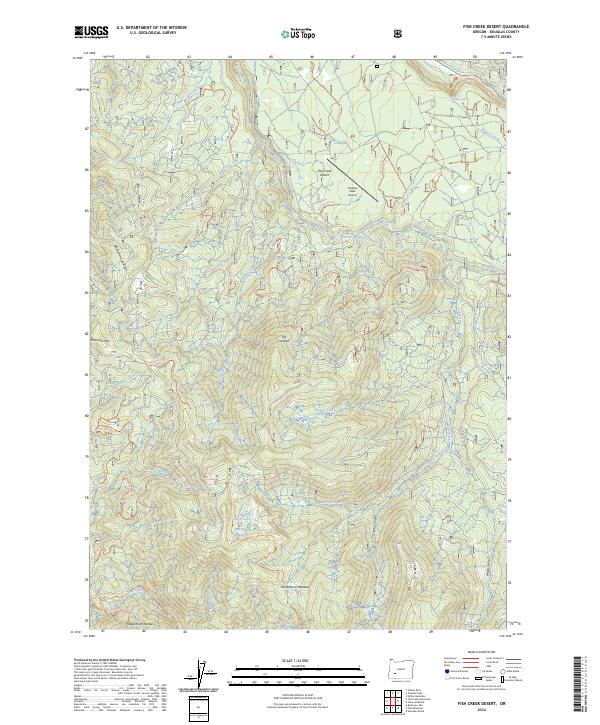 USGS Topographic Map – Fish Creek Desert