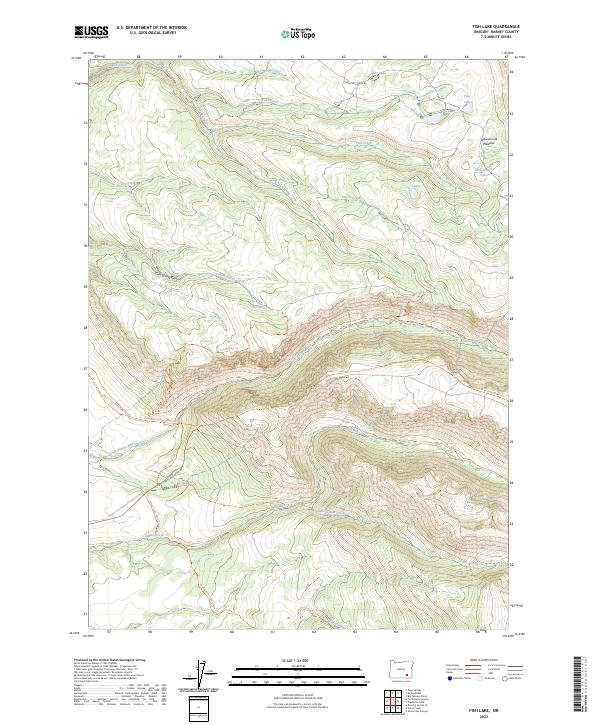 USGS Topographic Map – Fish Lake