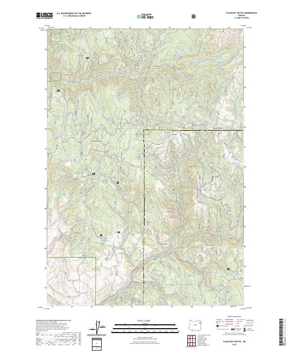 USGS Topographic Map – Flagstaff Butte