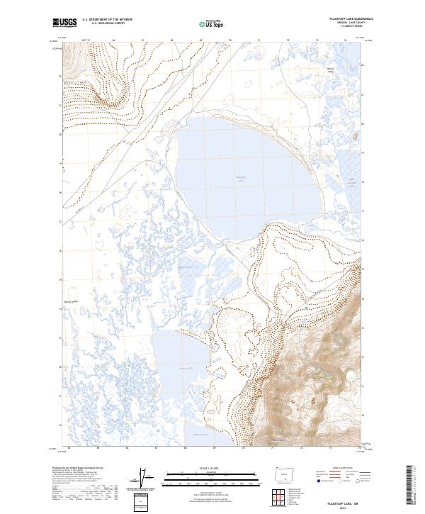 USGS Topographic Map – Flagstaff Lake
