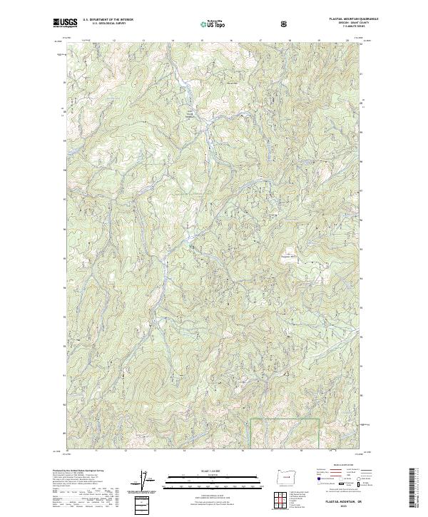 USGS Topographic Map – Flagtail Mountain