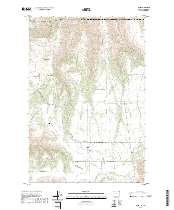 USGS Topographic Map – Flora