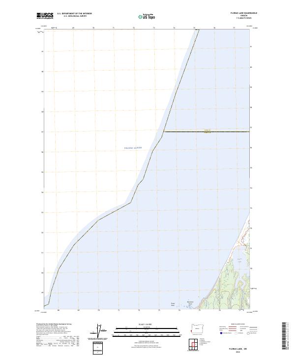 USGS Topographic Map – Floras Lake
