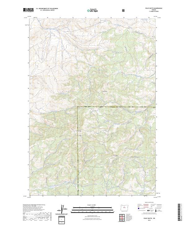 USGS Topographic Map – Foley Butte