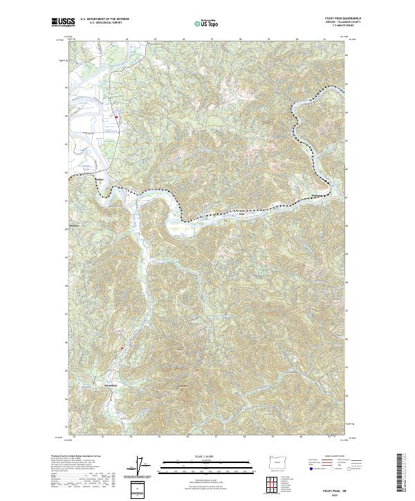 USGS Topographic Map – Foley Peak