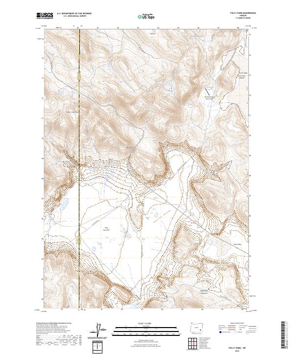 USGS Topographic Map – Folly Farm