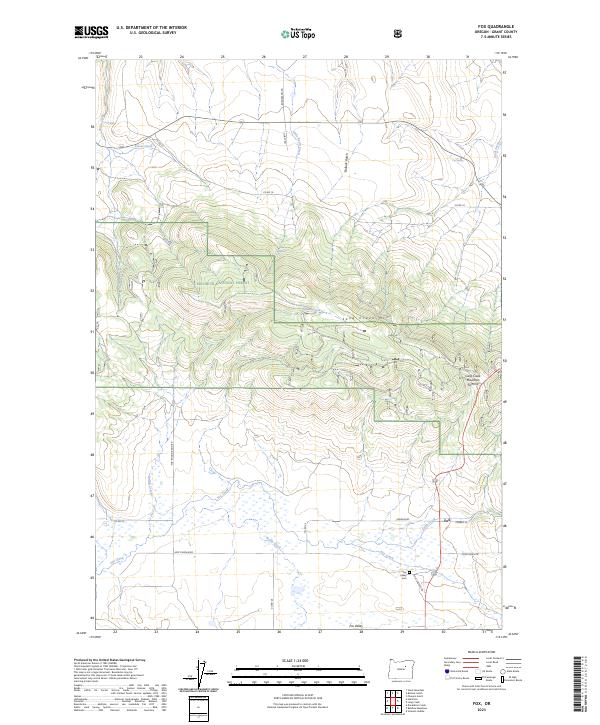 USGS Topographic Map – Fox