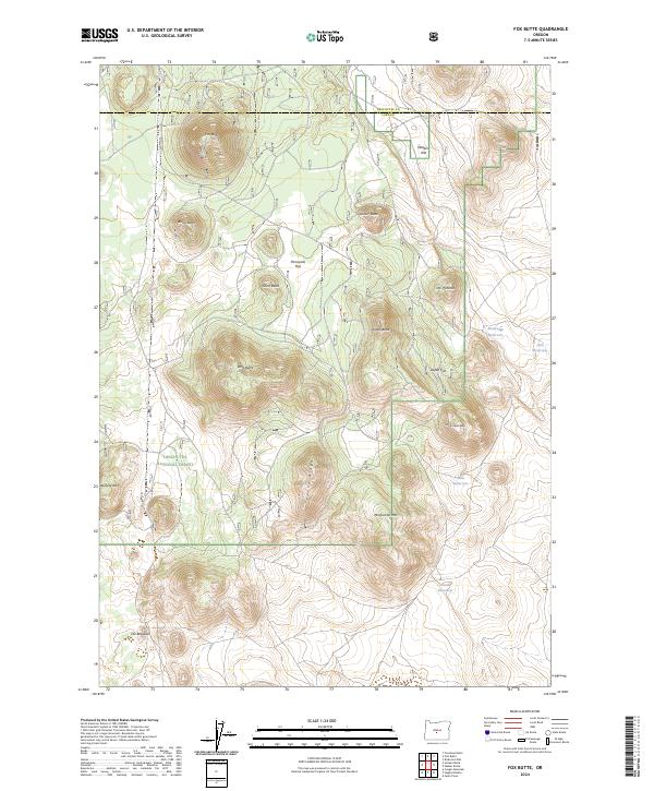 USGS Topographic Map – Fox Butte