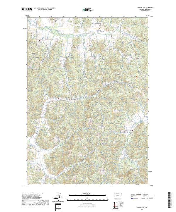 USGS Topographic Map – Fox Hollow