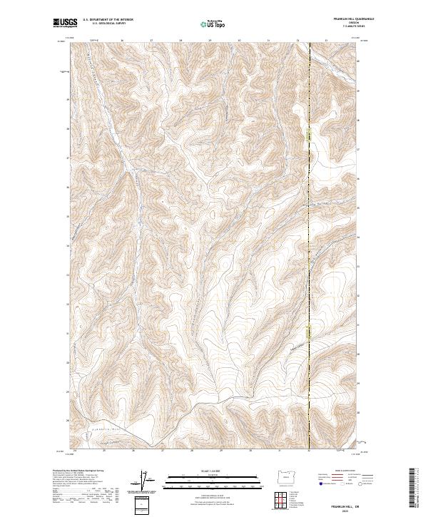 USGS Topographic Map – Franklin Hill