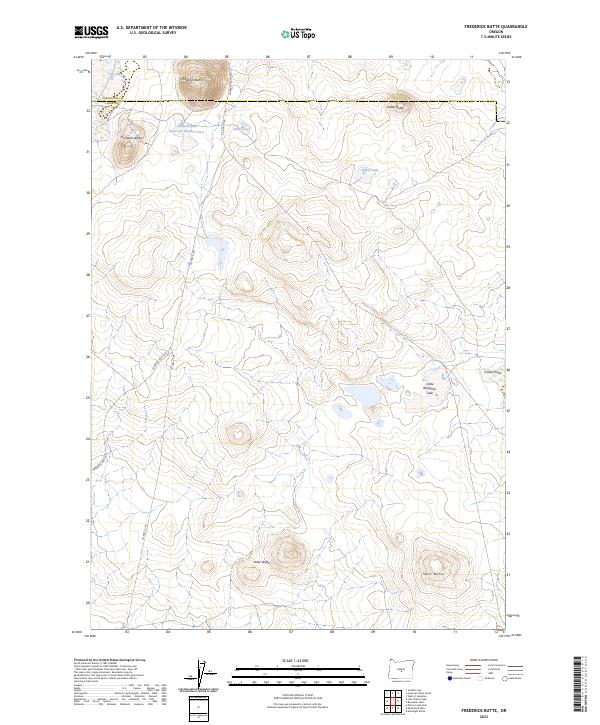USGS Topographic Map – Frederick Butte