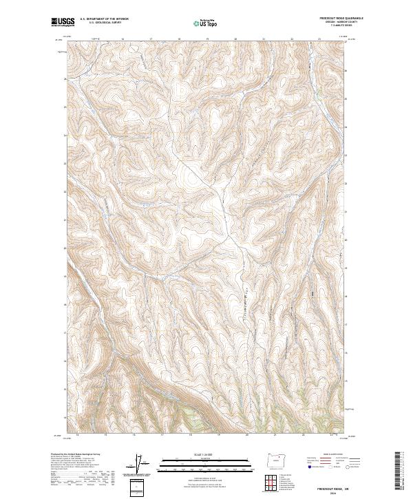 USGS Topographic Map – Freezeout Ridge