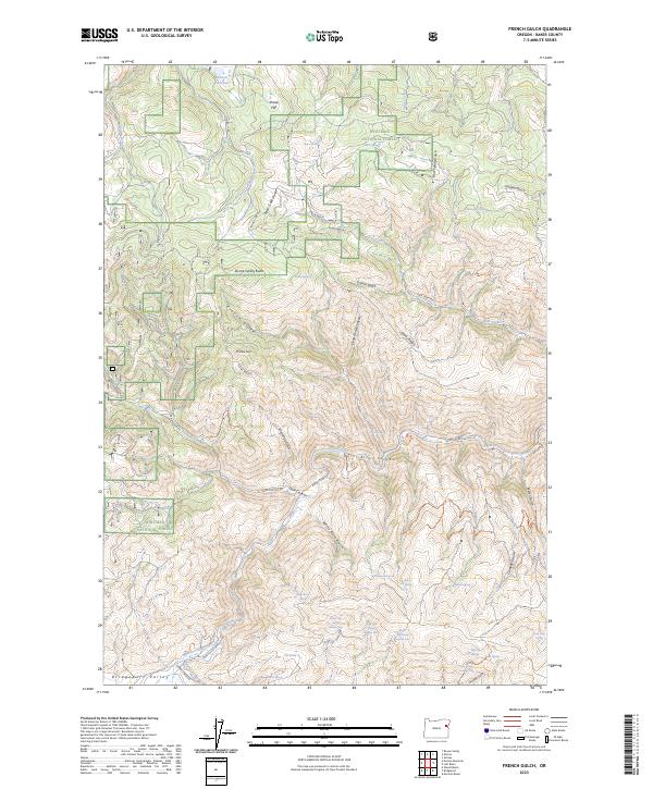 USGS Topographic Map – French Gulch