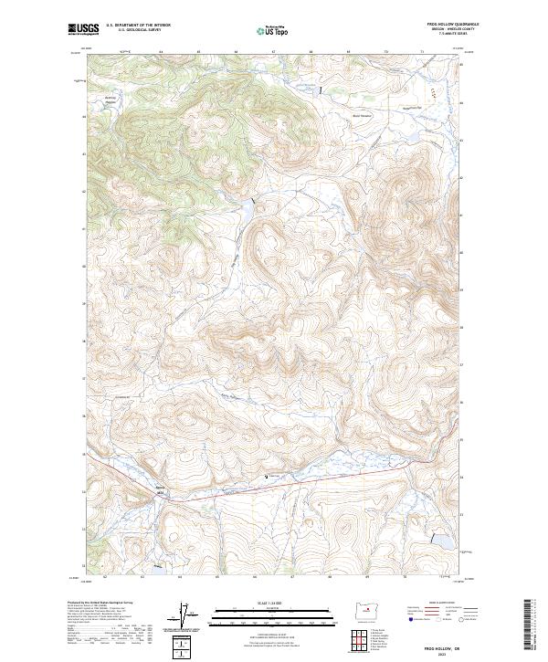 USGS Topographic Map – Frog Hollow