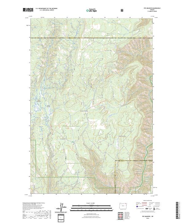 USGS Topographic Map – Fry Meadow