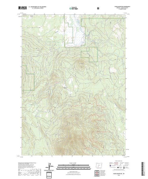 USGS Topographic Map – Fuego Mountain