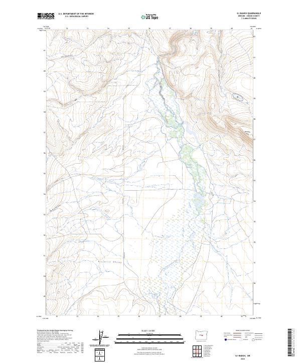 USGS Topographic Map – G I Ranch