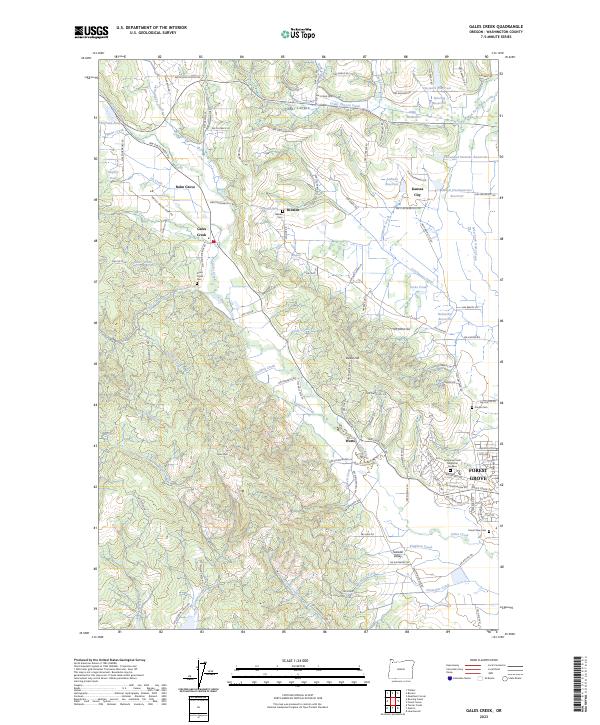 USGS Topographic Map – Gales Creek