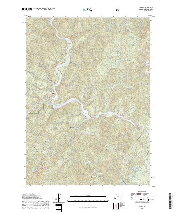 USGS Topographic Map – Galice