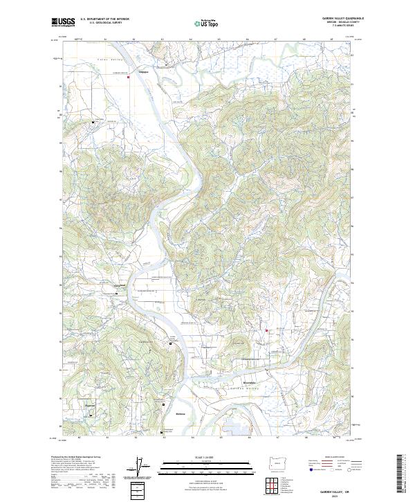USGS Topographic Map – Garden Valley